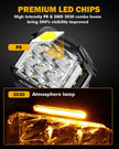 V-max Series 6Pcs Side Shooter Pod Lights with Power Harness