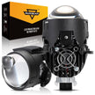 (2pcs/Set)2.5 Inch 90W 70W Hi/Lo Beam Bi-LED Laser Projector Lens Headlight S8 Series Non-Destructive Installation Projector Lens -S8 Laser