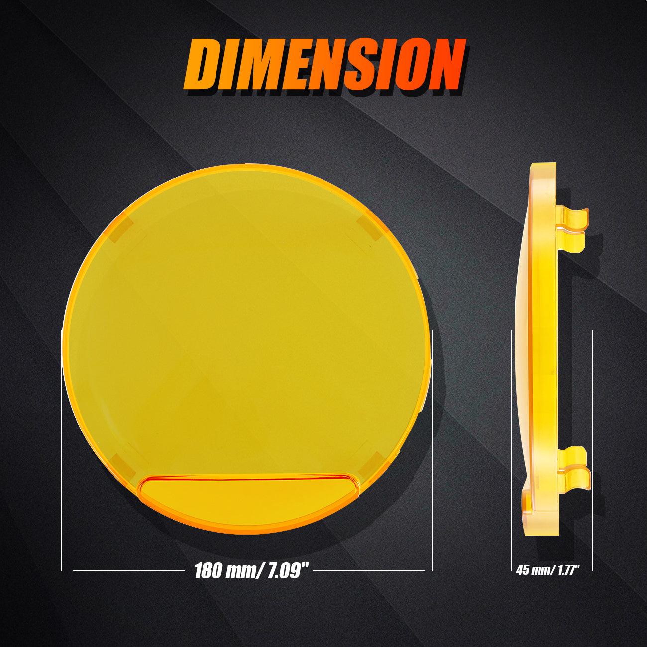 (2pcs/set) 7 Inch 230W 33332LM 360-PRO Series LED Driving Lights+Amber/Black Covers(Optional) for ATV UTV SIDE BY SIDE 4X4