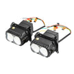 (2pcs/Set)3.5 inch 132W Hyperbolic Rectangular Bi-LED Projector Lens Headlight K9 Series, Retrofit Cutting Installation-K9 Bi-Lens projector