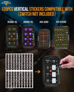 120 Universal Stickers for AC-1200/AR-600/RA80 XL/RB80 XL Switch Panel
