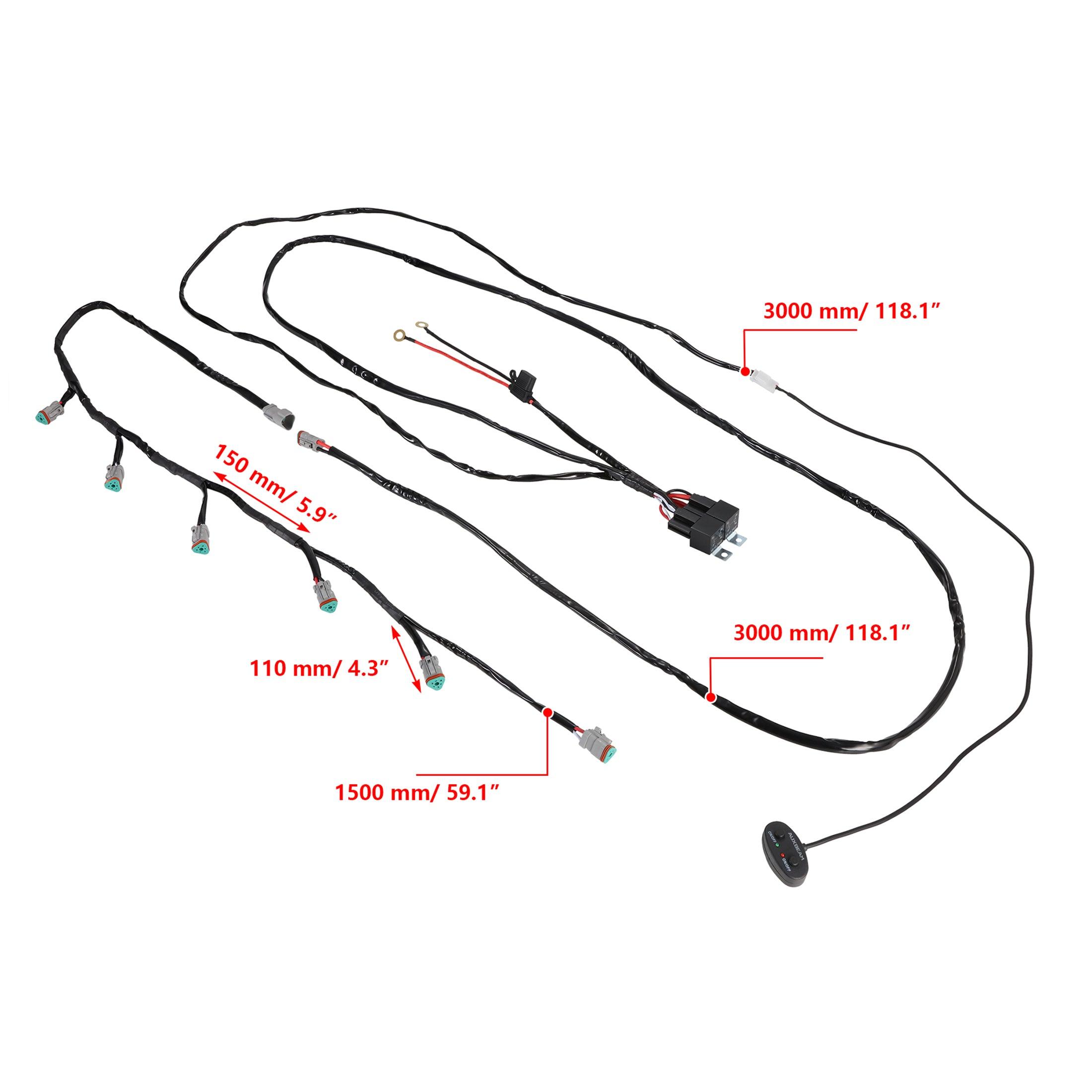 V-MAX Series Combo Beam Side Shooter LED Pod Lights with Amber DRL