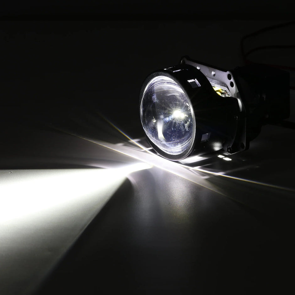 (2pcs/Set)3 Inch 112W 6000K Bi-LED Projector Lens Healidght K9 Series Retrofit Cutting Installation -K9 Basic
