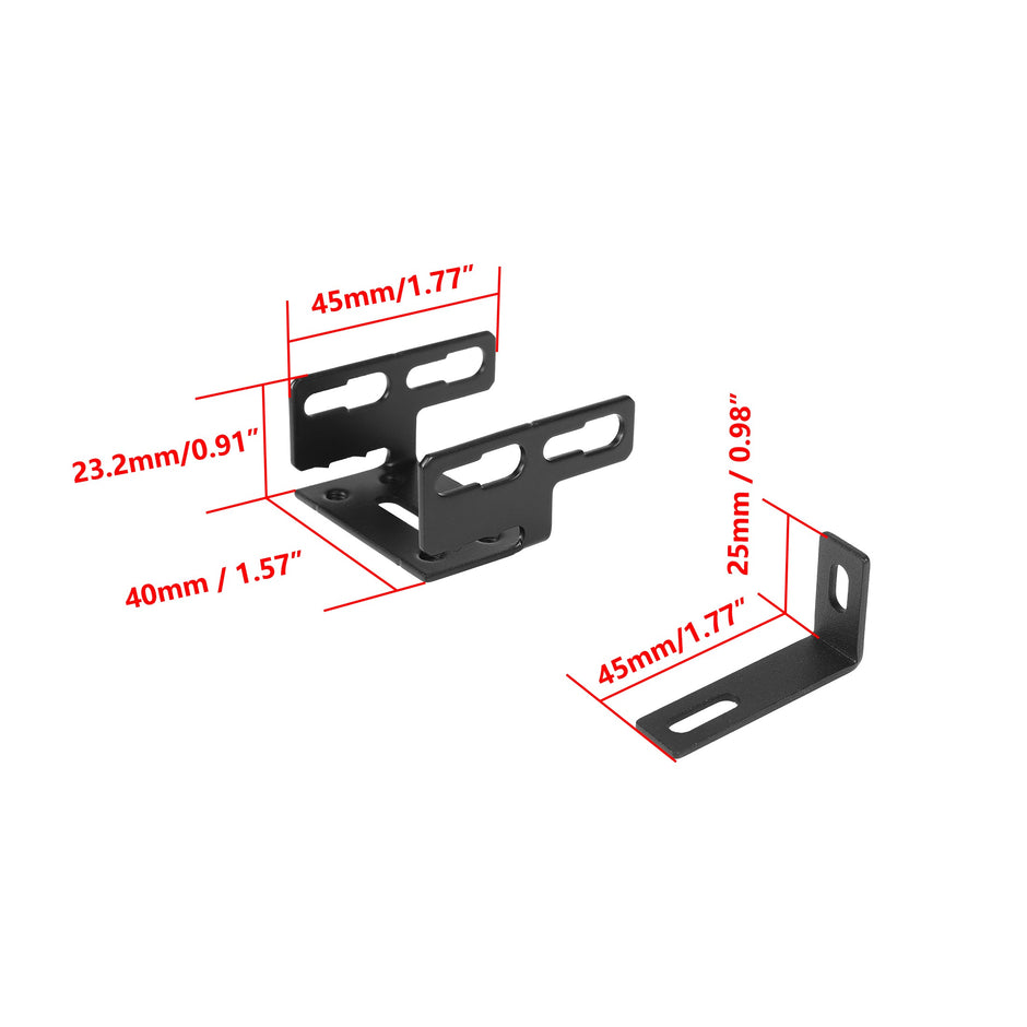 0.82'' Dual-Color Bi-LED Grille Projector Lights – 6000K White / 3000K Amber Hi-Lo Beam for SUV Truck ATV UTV