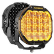 9 Inch Round White Combo with Double Side Anti-Glare LED Pod Lights TIR Lens Side Shooter with Amber Dynamic DRL Ring with Wiring Harness 2 Lead