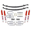 Suspension Lift Kit w/Shock Nitro Shocks 2.5 Inch Front/2 Inch Rear Lift Incl. Front Leaf Springs Front U Bolt Kit Front Bushing Kit Skyjacker