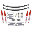 Suspension Lift Kit w/Shock 1.5-2 Inch Lift Incl. Front Leaf Springs Front/Rear U Bolt Kits Front Bushing Kit Rear Block Skyjacker
