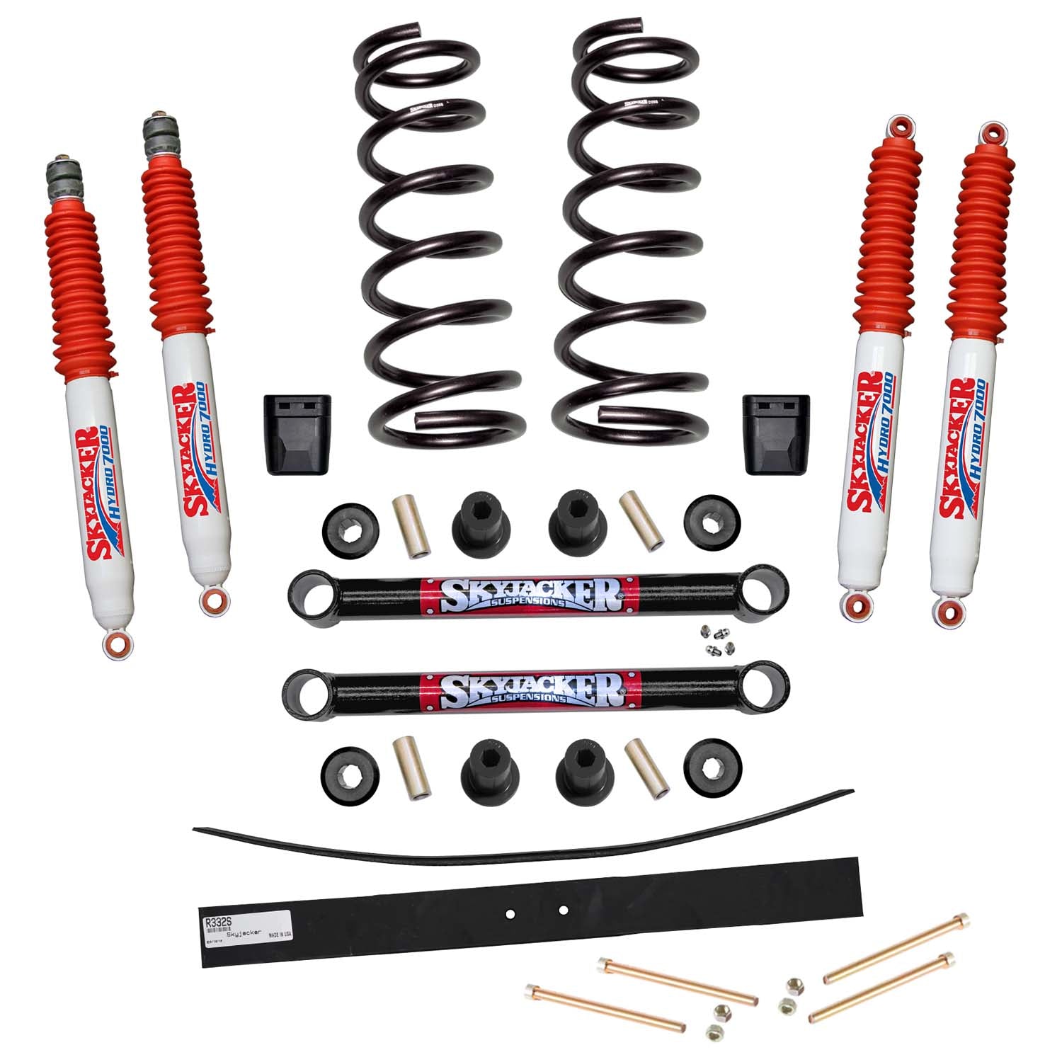 Suspension Lift Kit w/Shock 3.5-4 Inch Lift Incl. Coil Springs Skyjacker