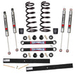 Suspension Lift Kit w/Shock M95 Performance Shocks 2-2.5 Inch Lift Incl. Front Coil Springs Rear Add-A-Leafs Lower Link Bump Stops Skyjacker