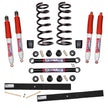 Suspension Lift Kit w/Shock Nitro Shocks 2-2.5 Inch Lift Incl. Front Coil Springs Rear Add-A-Leafs Lower Link Bump Stops Skyjacker