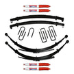 Suspension Lift Kit w/Shock Nitro Shocks 4 Inch Lift 89-91 Dodge W250/W350 Incl. Front/Rear Leaf Springs Front/Rear U Bolt Kits Front Bushing Kit 4 Shocks Skyjacker