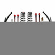 Class I Lift Kit 4-4.5 Inch Lift Includes Front Coil/Rear Leaf Springs Pitman Arm Bump Stops Rear U Bolts Vent Hose Steering Stabilizer 00-01 Dodge Ram 2500 00-01 Dodge Ram 3500 Skyjacker