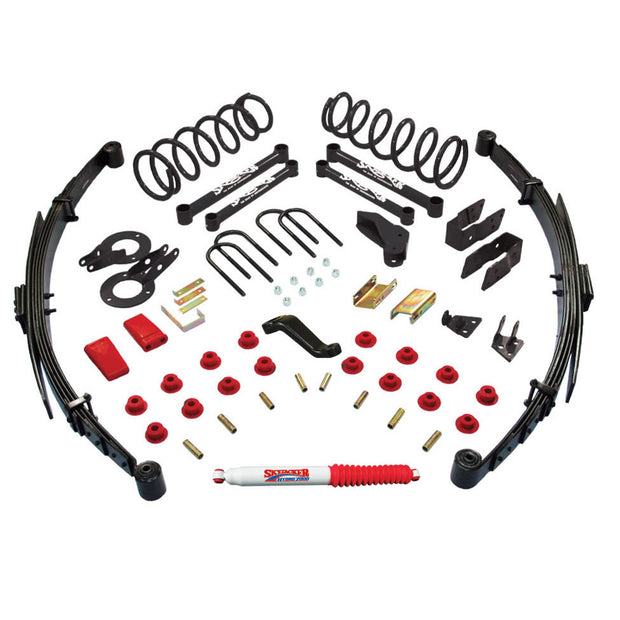 Class II Lift Kit 5 Inch Lift Includes Rear Springs Add-A-Leafs Steering Correction Brake Line Bracket Steering Stabilizer 09 Dodge Ram 2500/3500 Skyjacker