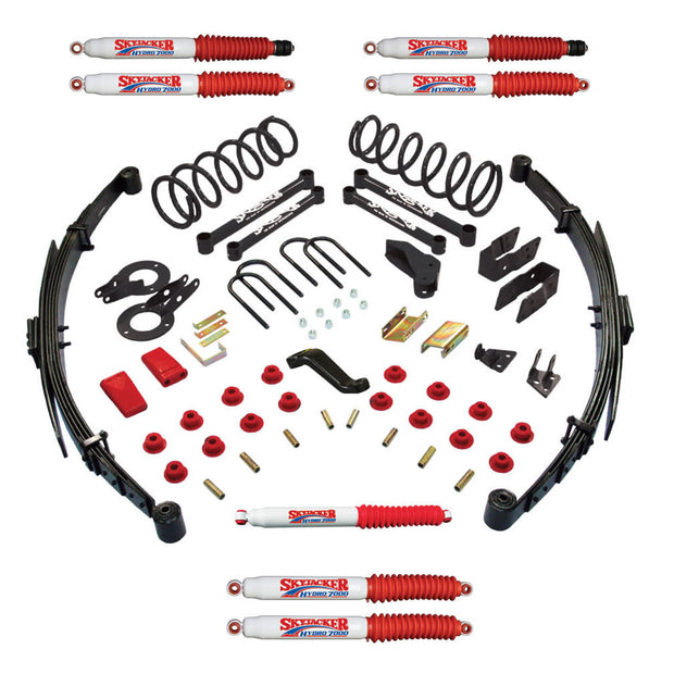 Suspension Lift Kit w/Shock 5 Inch Lift Class II Incl. Rear SpringsAdd-A-LeafsSteeringCorrectionBrake Line BracketSteering StabilizerAll 4 Shocks 09 Dodge Ram 2500/3500 Skyjacker