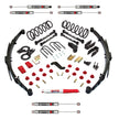 Suspension Lift Kit w/Shock M95 Performance Shocks 5 Inch Lift Class II Incl. Rear SpringsAdd-A-LeafsSteeringCorrectionBrake Line BracketSteering StabilizerAll 4 Shocks 09 Dodge Ram 2500/3500 Skyjacker