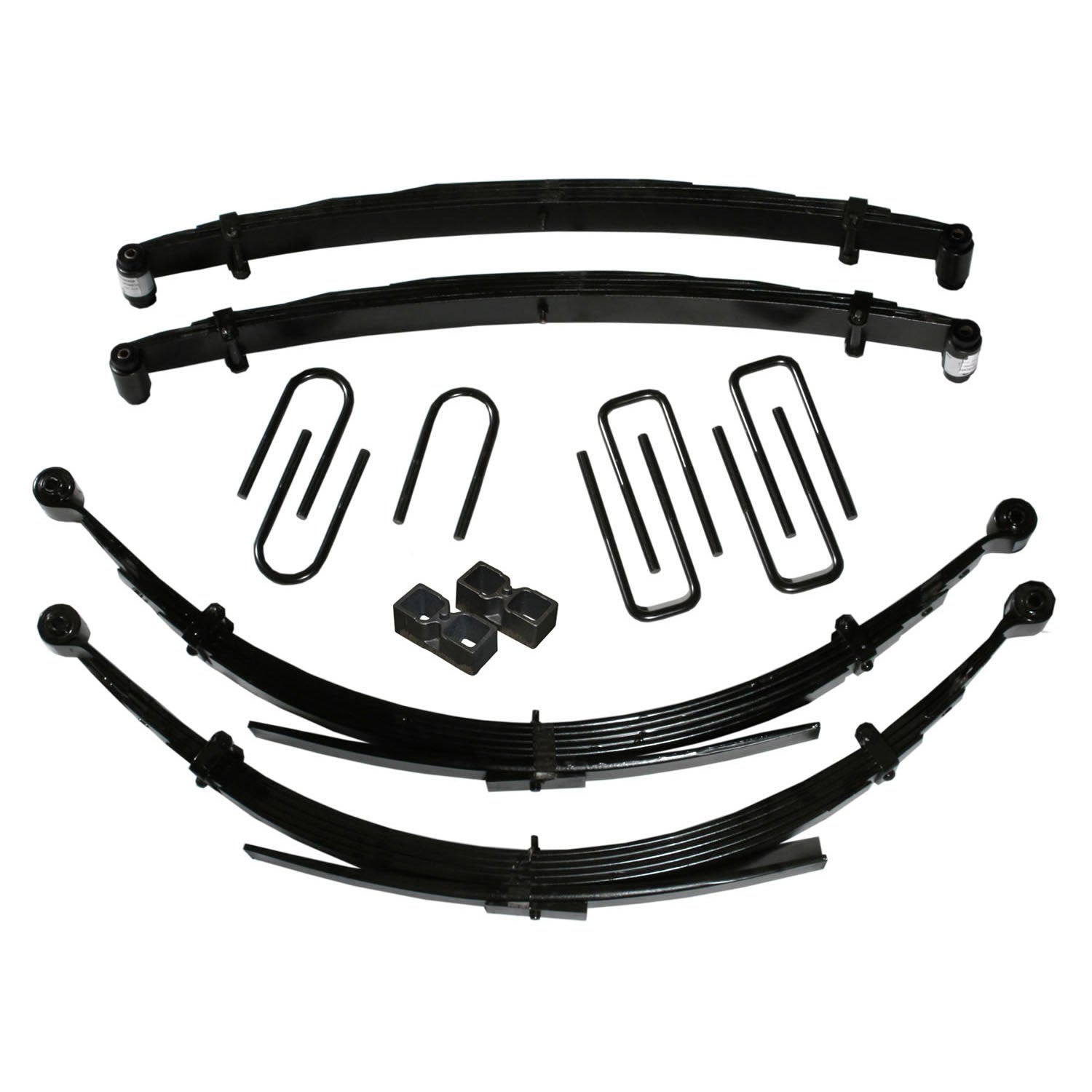 Lift Kit 4 Inch Front/2.5 Inch Rear Lift 92-93 Dodge W250/W350 Includes Front/Rear Leaf Springs Front/Rear U Bolt Kits Front/Rear Bushing Kit Rear Block Skyjacker