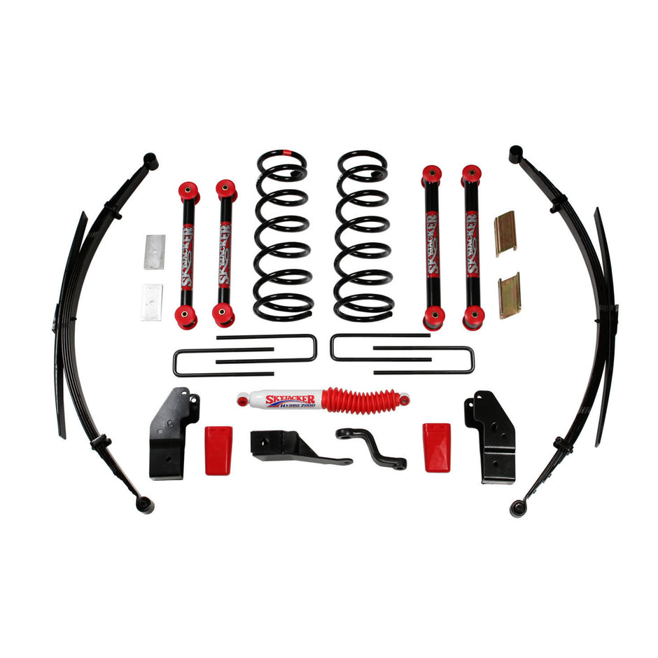 Standard Class 1 Lift Kit 5 Inch Lift 00-01 Dodge Ram 1500/2500 Includes Front Coil Springs Rear Leaf Springs Upper/Lower Links Brackets Pitman Arm Bump Stops Skyjacker