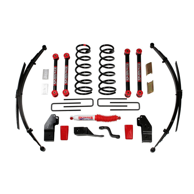Standard Class 1 Lift Kit 5 Inch Lift 00-01 Dodge Ram 1500/2500 Includes Front Coil Springs Rear Leaf Springs Upper/Lower Links Brackets Pitman Arm Bump Stops Skyjacker