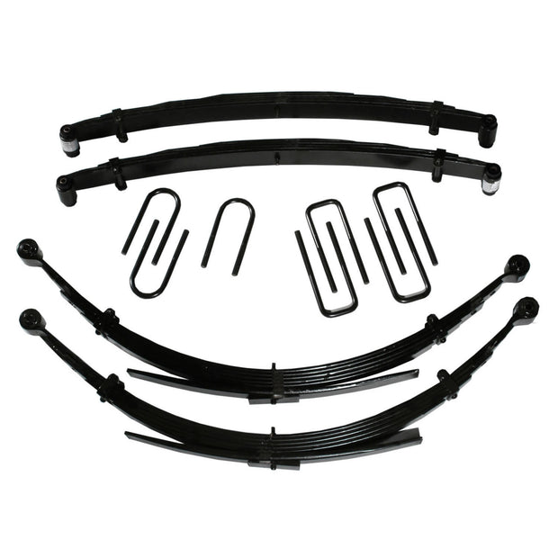 Lift Kit 6 Inch Front/4.5 Inch Rear Lift 89-91 Dodge W250/W350 Includes Front/Rear Leaf Springs Front/Rear U Bolt Kits Front Bushing Kit Skyjacker