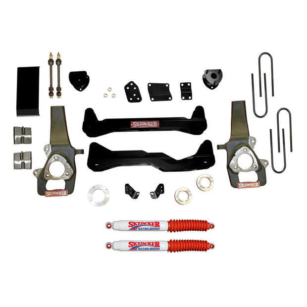 Suspension Lift Kit w/Shock Nitro Shocks 6 Inch Lift 4 Shocks 06-08 Dodge Ram 1500 Skyjacker