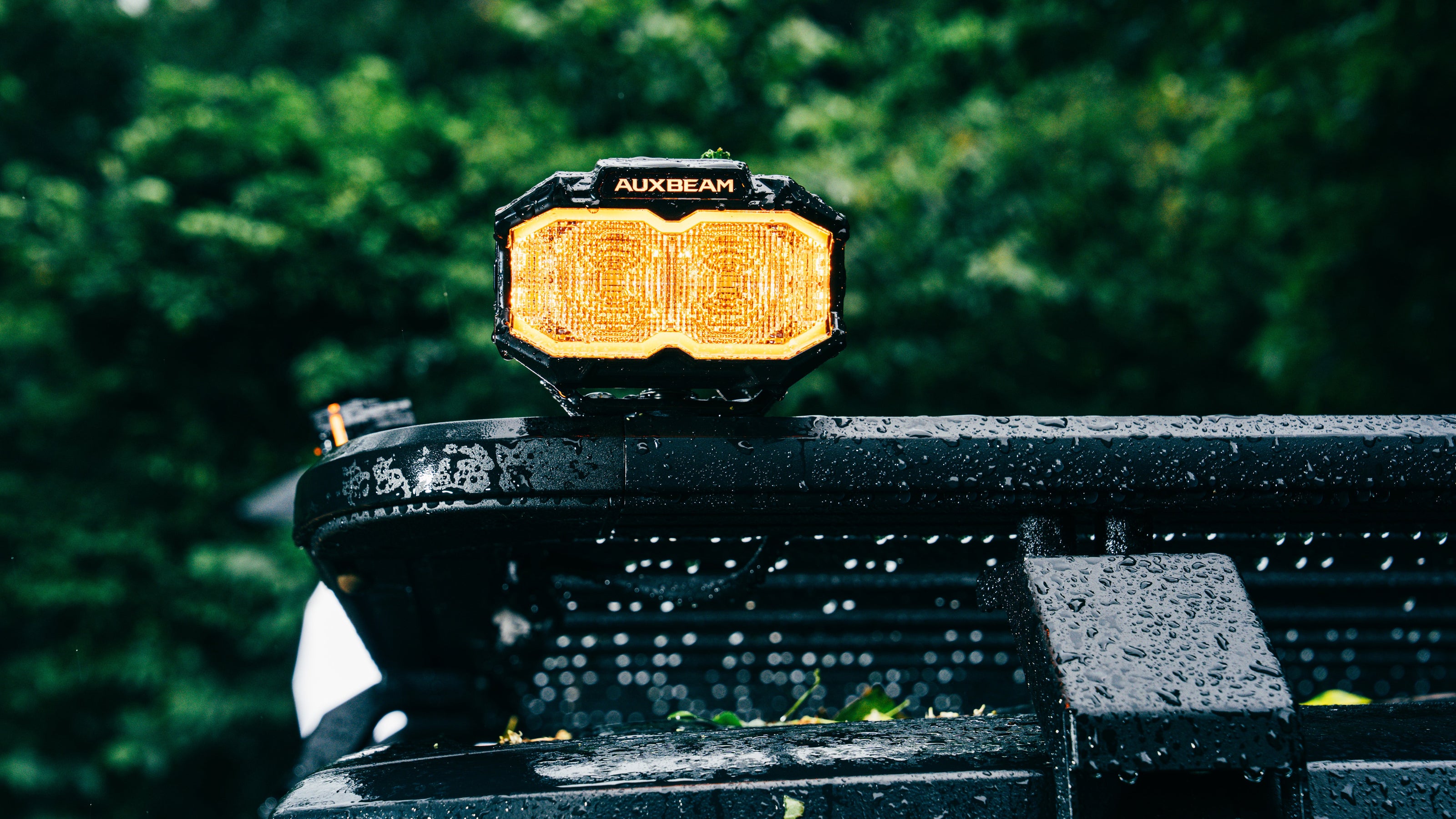 5 Inch Rectangle White Flood with Double Side Anti-Glare LED Pod Lights TIR Lens Side Shooter with Amber Dynamic DRL Ring with Wiring Harness 2 Lead