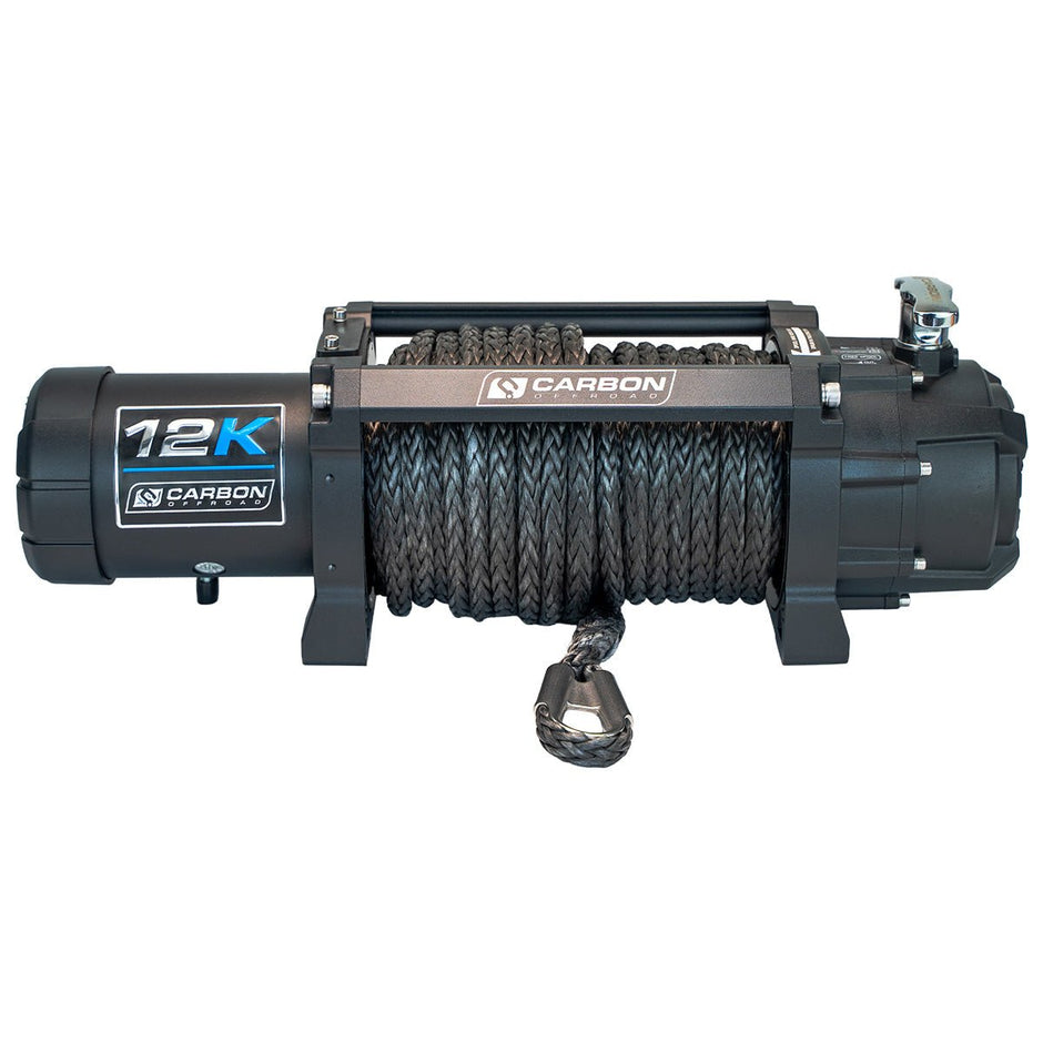 Carbon 12K 12000lb Winch V3X — With Soft Shackle