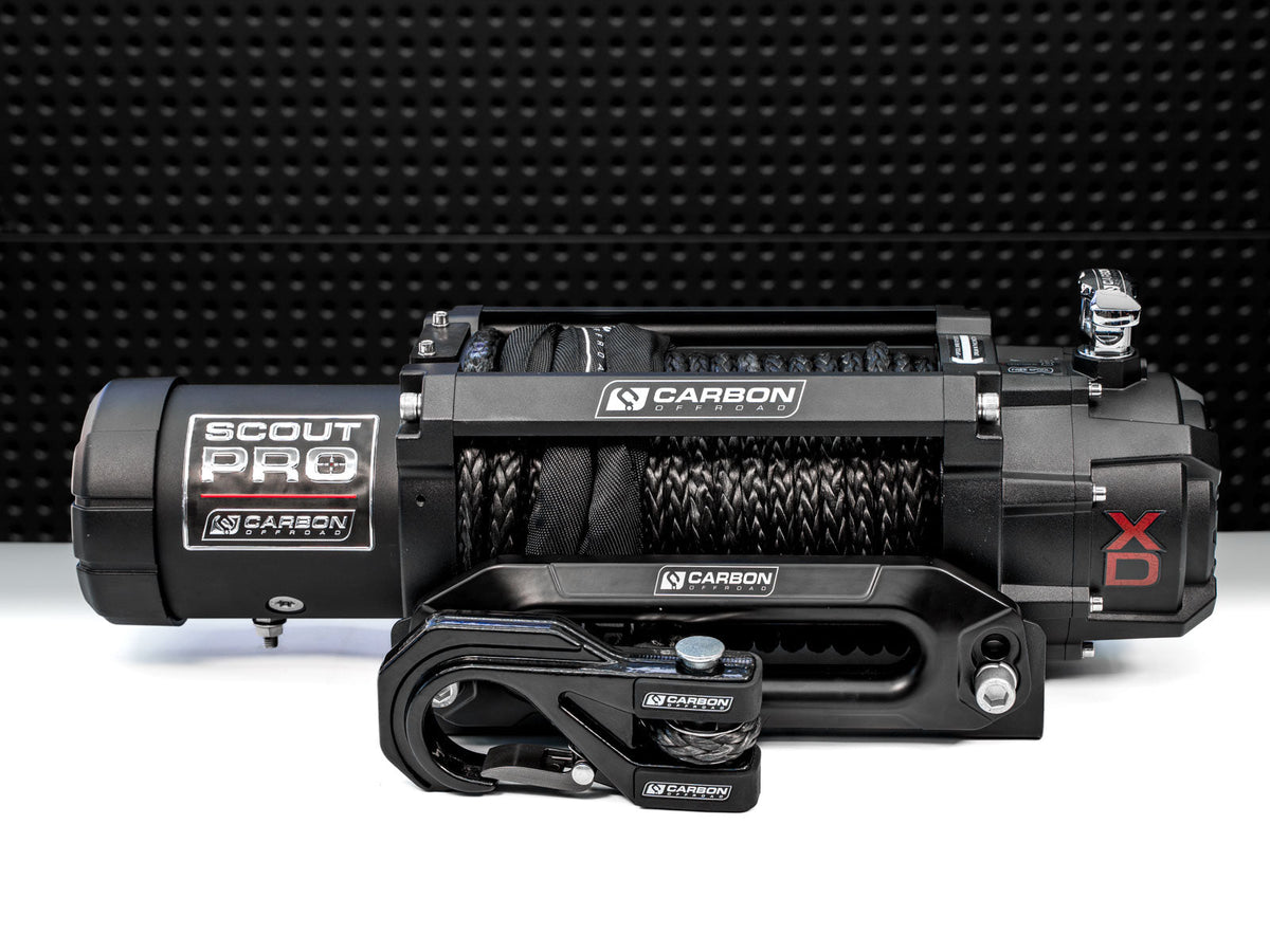 Carbon Scout Pro 10000lb Winch V3 — BYO Hook