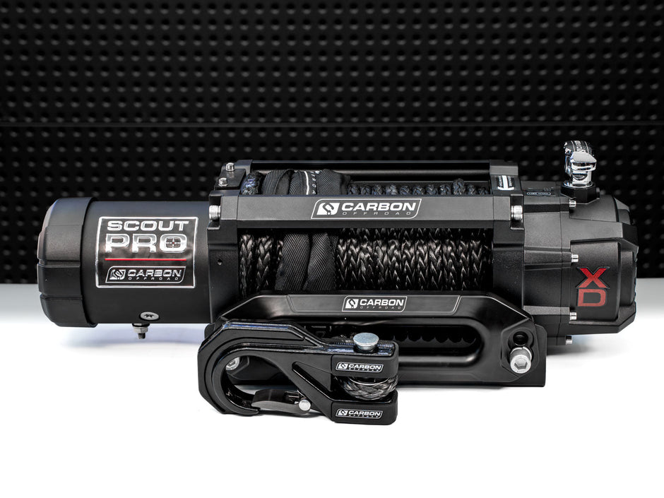 Carbon Scout Pro 10000lb Winch V3 — BYO Hook