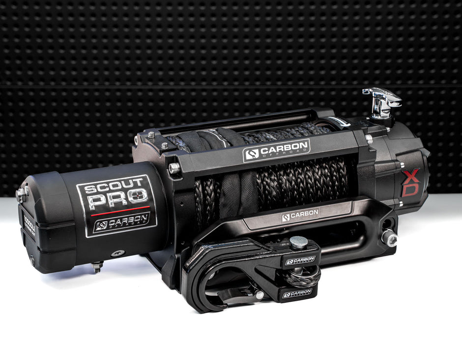 Carbon Scout Pro 10000lb Winch V3 — BYO Hook