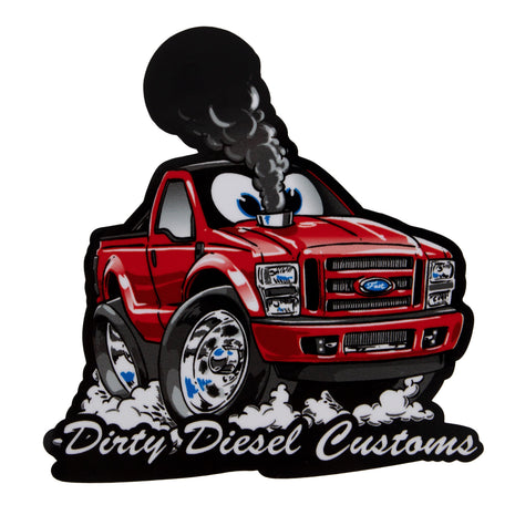 Dirty Diesel Cartoon Drag Truck Stickers