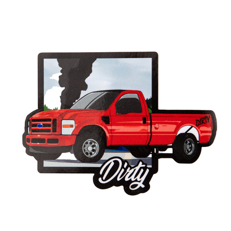 Dirty Diesel Cartoon Drag Truck Stickers