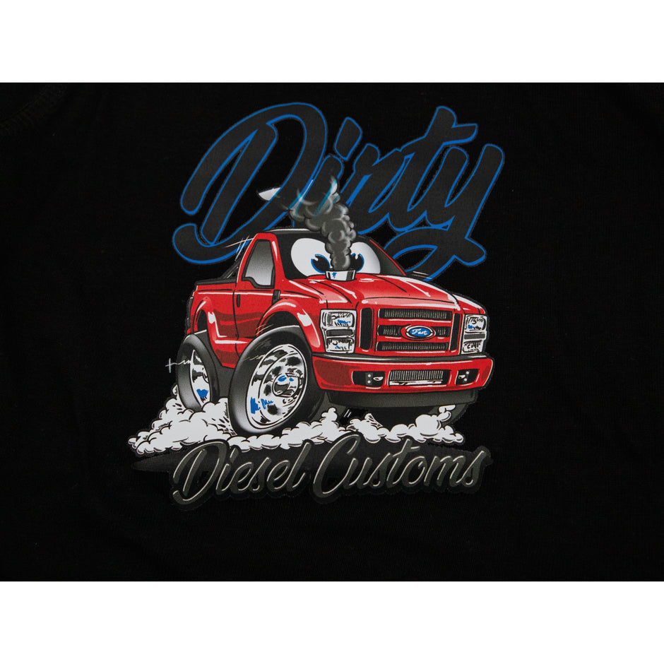 Dirty Diesel Cartoon Truck Baby Onesie
