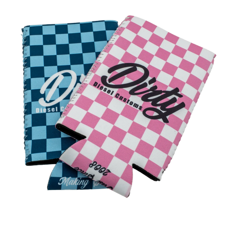 Dirty Diesel Checkered Drink Koozies