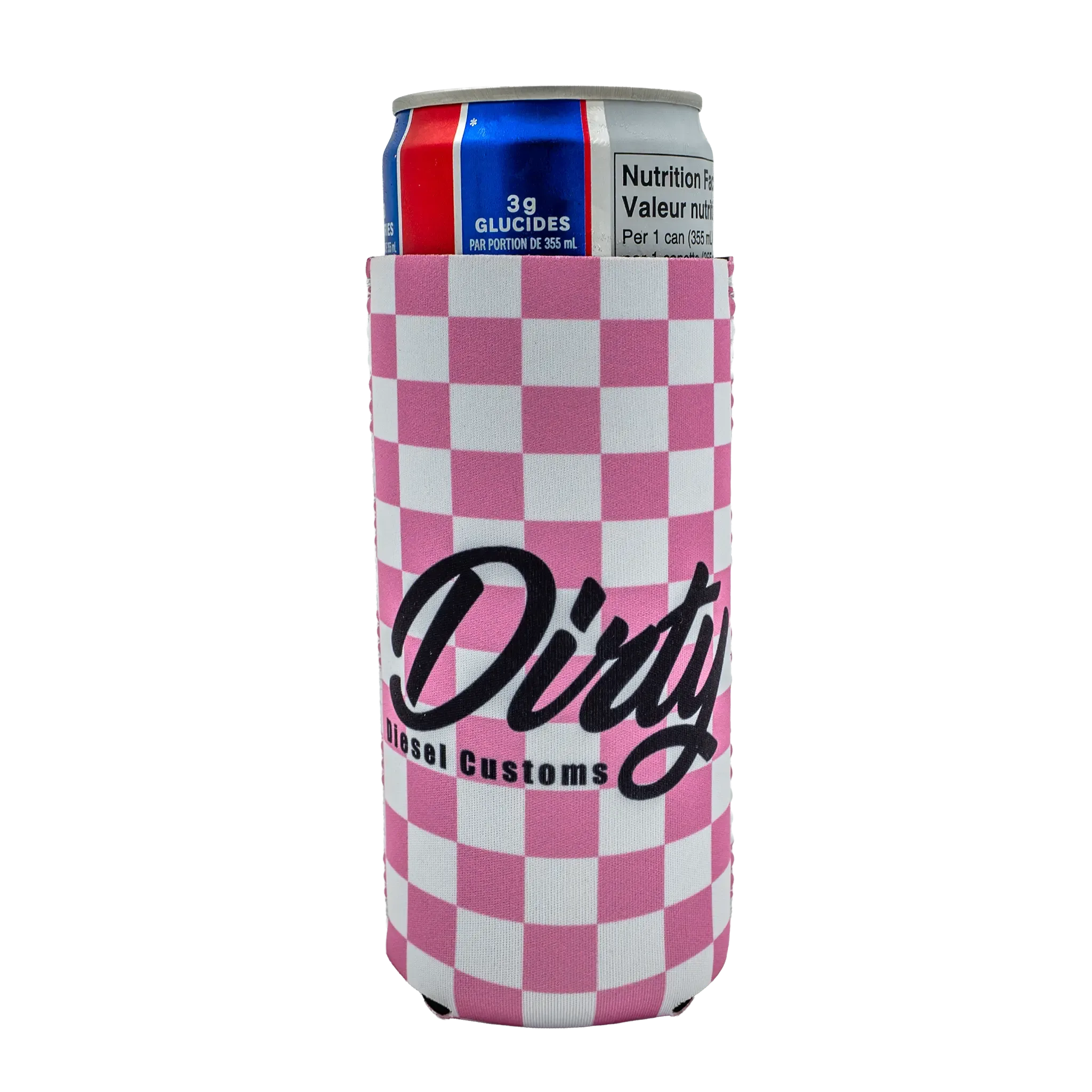 Dirty Diesel Checkered Drink Koozies