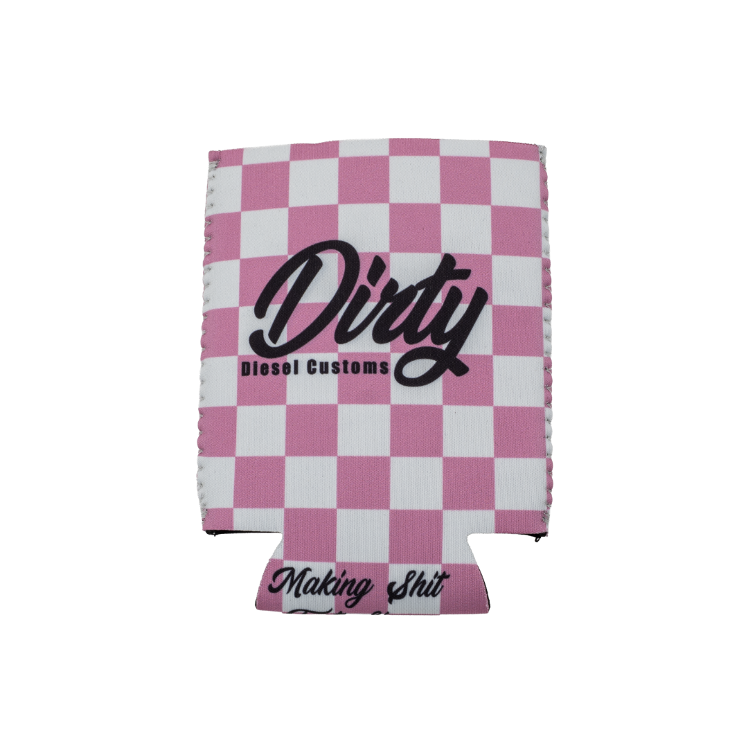 Dirty Diesel Checkered Drink Koozies