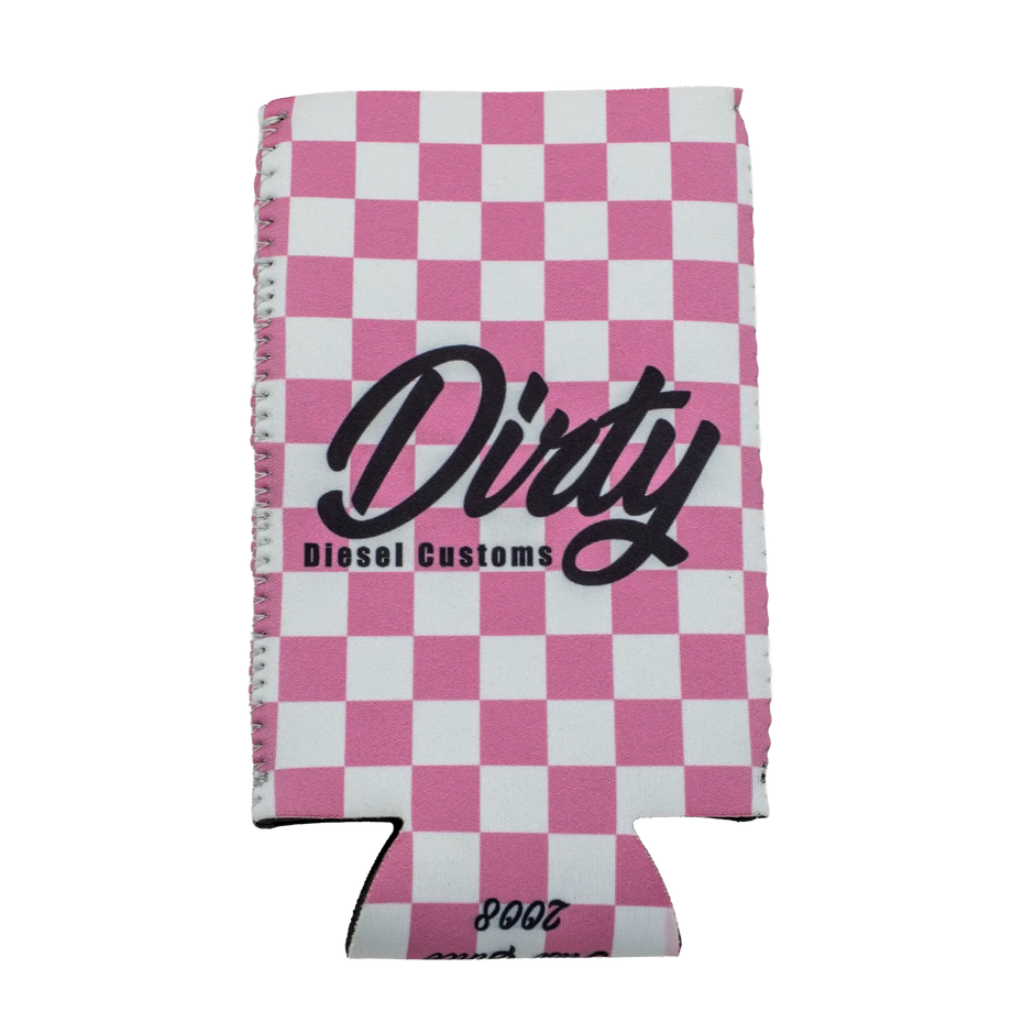 Dirty Diesel Checkered Drink Koozies