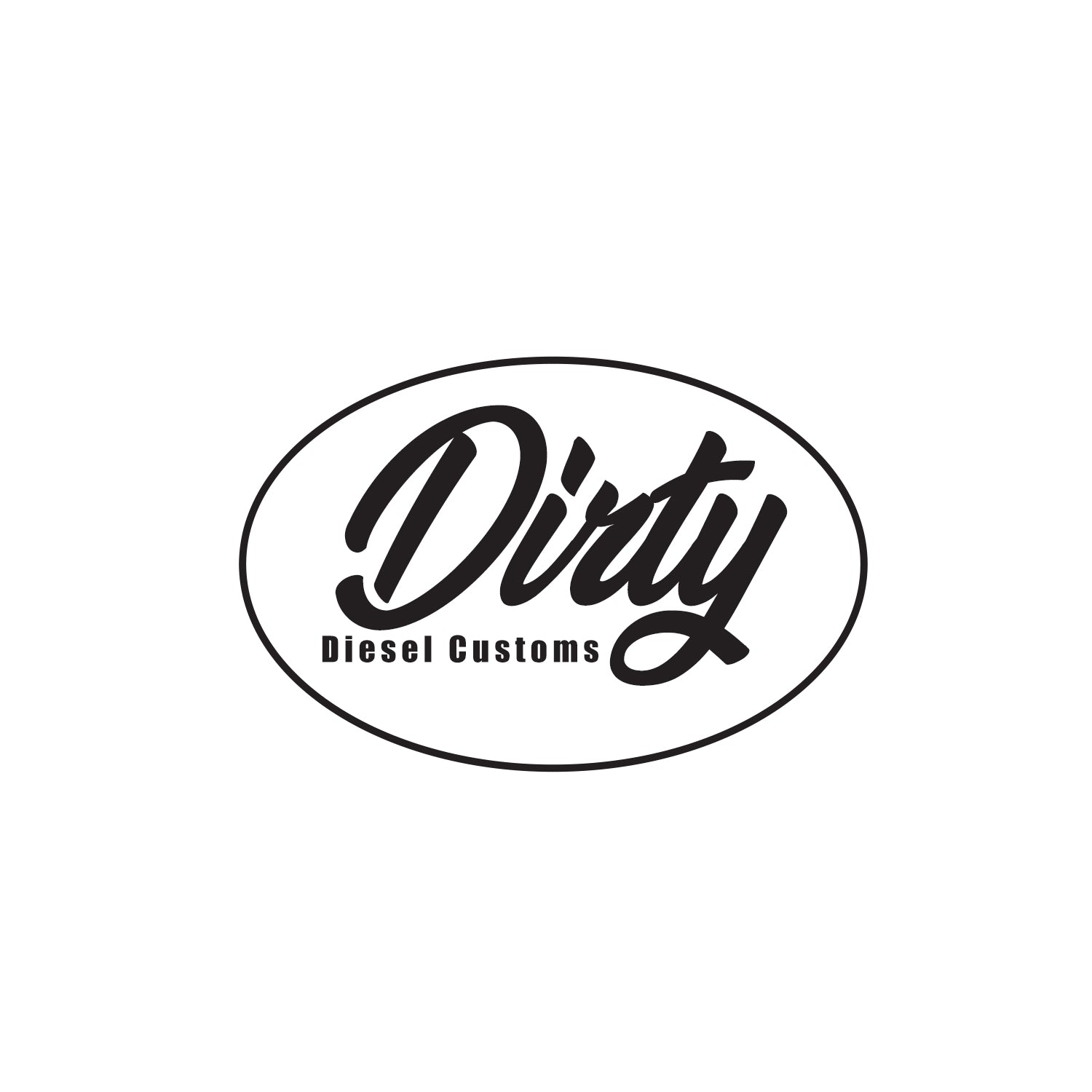 Dirty Diesel Circle Slap Stickers