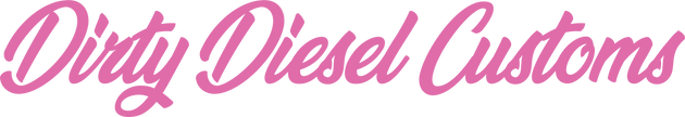 Dirty Diesel Customs Banner Sticker