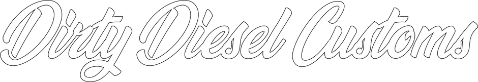 Dirty Diesel Customs Banner Sticker