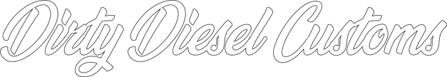 Dirty Diesel Customs Banner Sticker