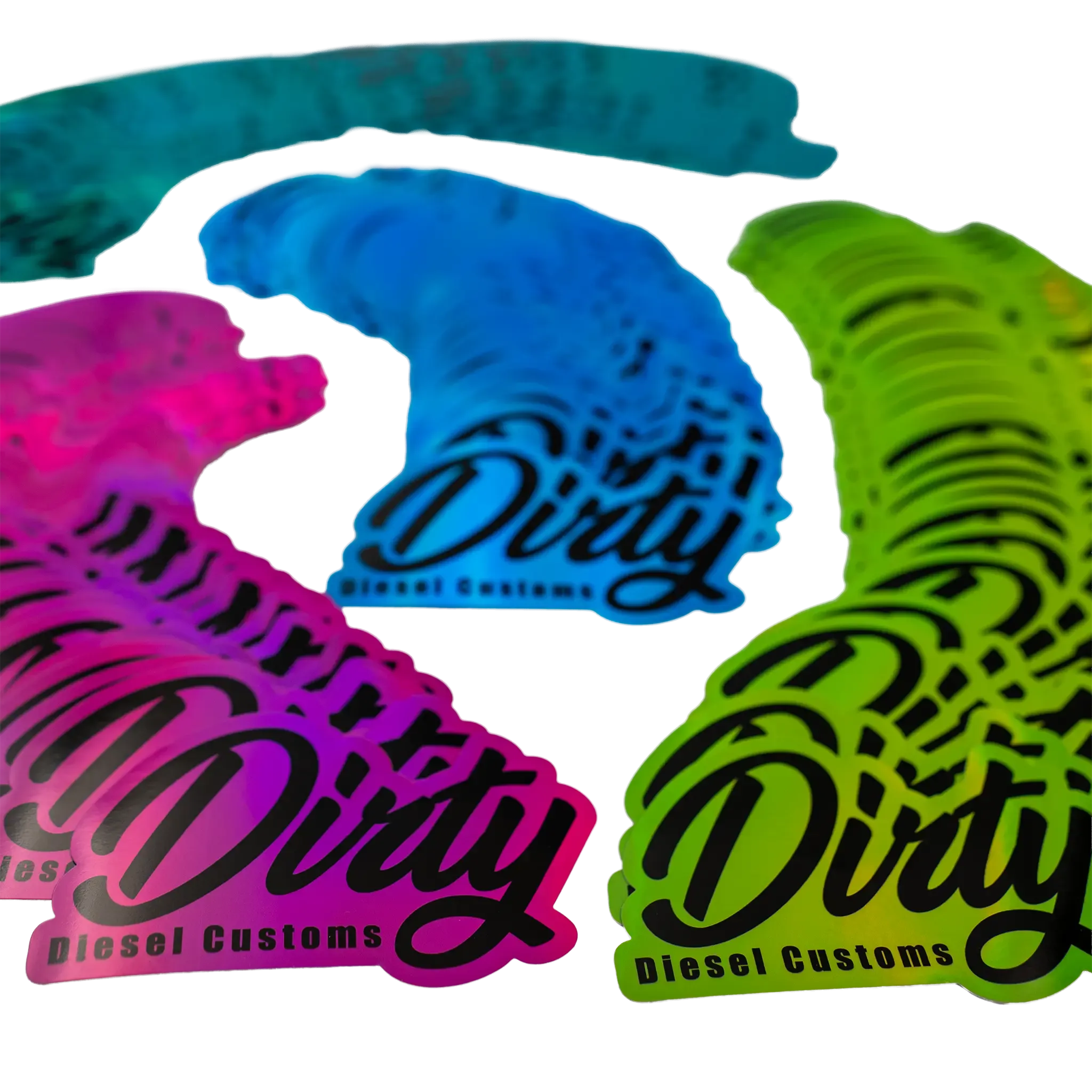 Dirty Diesel Holographic Sticker
