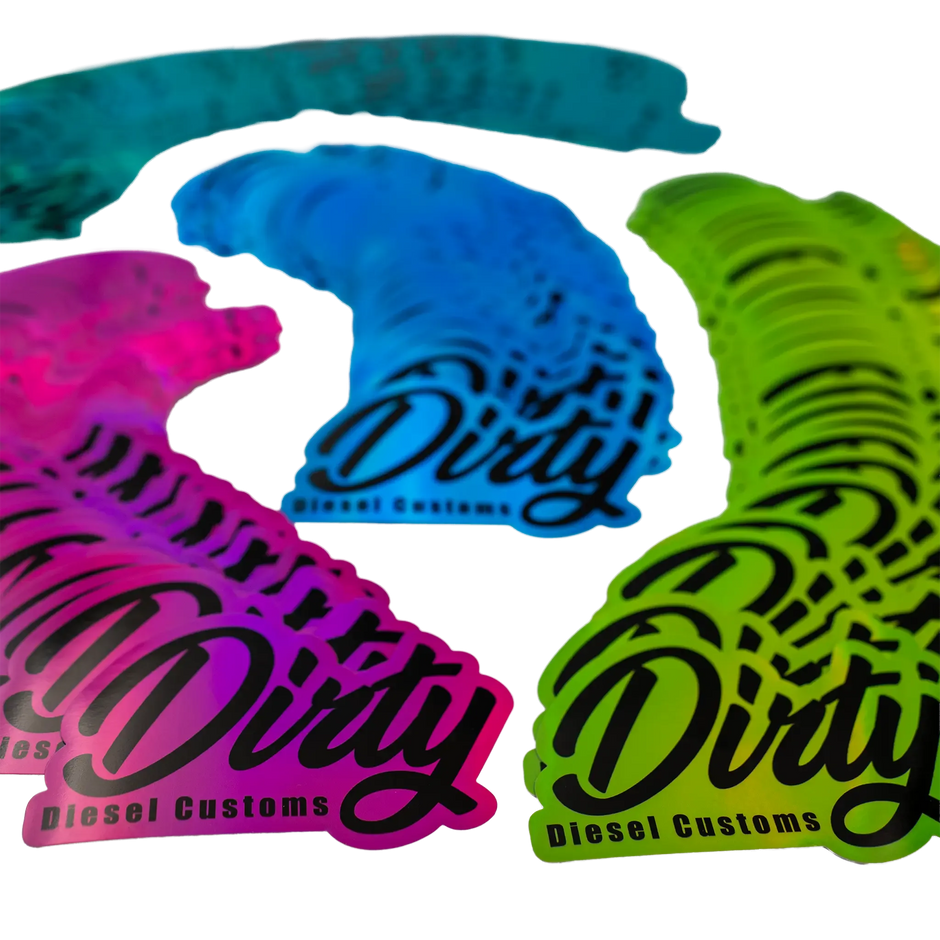 Dirty Diesel Holographic Sticker