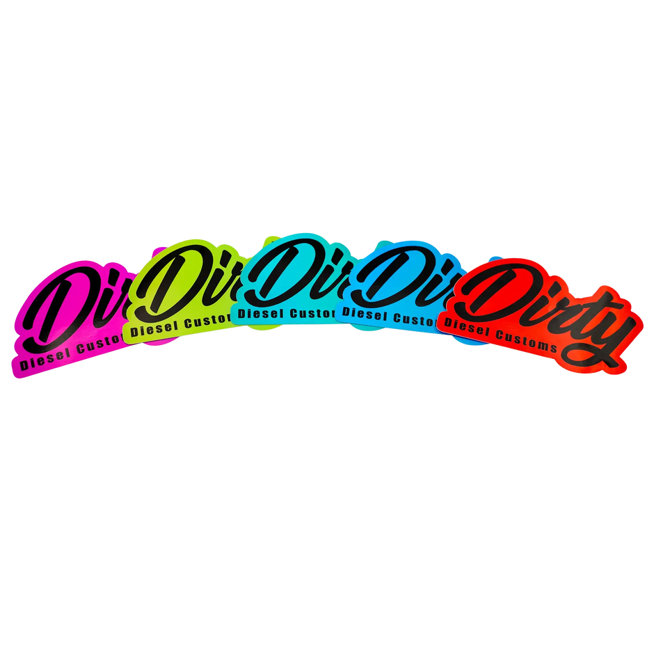 Dirty Diesel Holographic Sticker