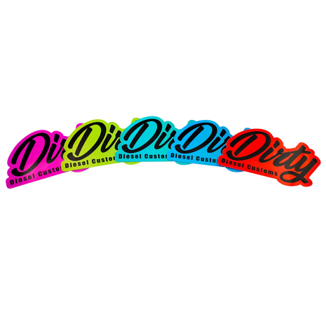 Dirty Diesel Holographic Sticker
