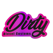 Dirty Diesel Holographic Sticker