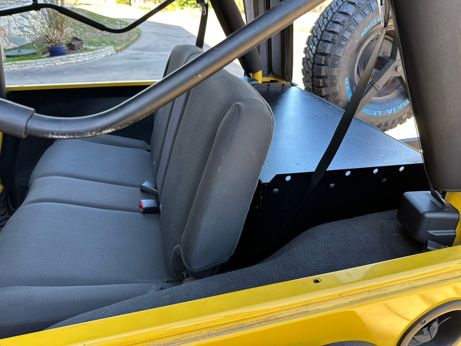 Ridgeback Jeep Security Enclosure - LJ Basic (Rear Seat Installed)