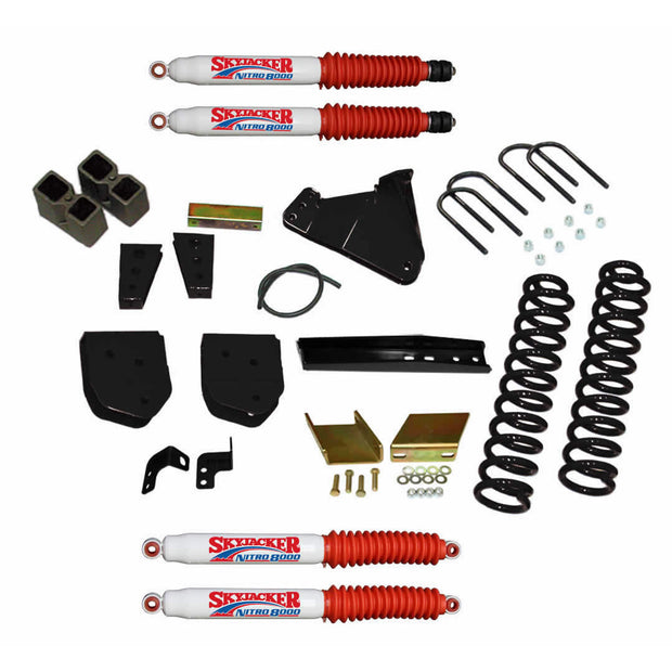 Suspension Lift Kit w/Shock Nitro Shocks 4 Inch Lift 11-12 Ford F-350 Super Duty Skyjacker