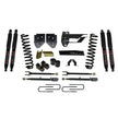Lift Kit 4 Inch Lift w/Adjustable 4-Links 17-19 Ford F-250 Super Duty Includes Front Coil Springs U-Bolts Bump Stop Spacers Radius Arms Lowering Brackets Black Max Nitro 8500 Shocks Skyjacker
