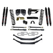 Suspension Lift Kit w/Shock 4 Inch Lift Incl. Front Coil Springs Rear Leaf Springs Adjustable 4-Links Black MAX 8500 Shocks 17-19 Ford F-250/ F-350 Super Duty Gas Skyjacker
