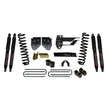 Suspension Lift Kit w/Shock 4 Inch Lift 17-19 Ford F-350 Super Duty Incl. Front Coil Springs Bump Stop Spacers Relocation Brackets Rear Lift Blocks U-Bolts Black Max 8500 Shocks Skyjacker